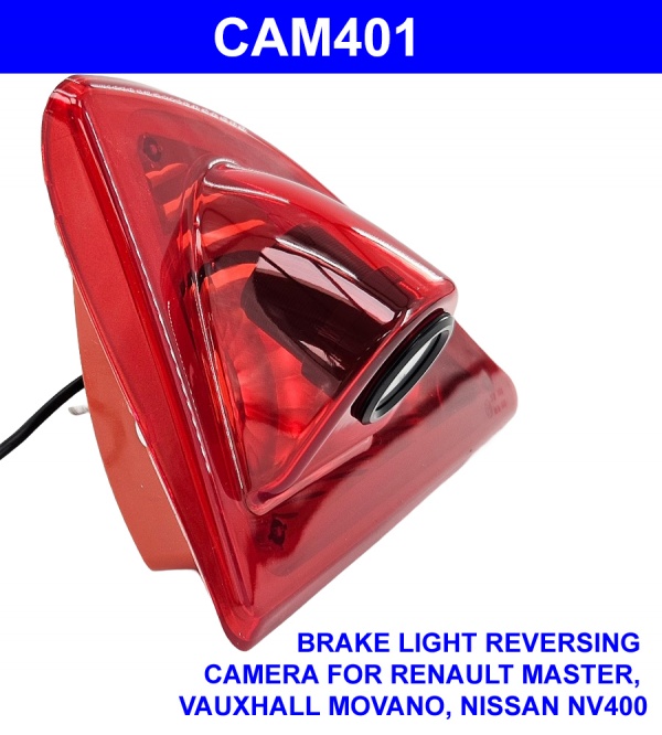 Brake light Reversing camera for Renault Master, Vauxhall Movano, Nissan NV400
